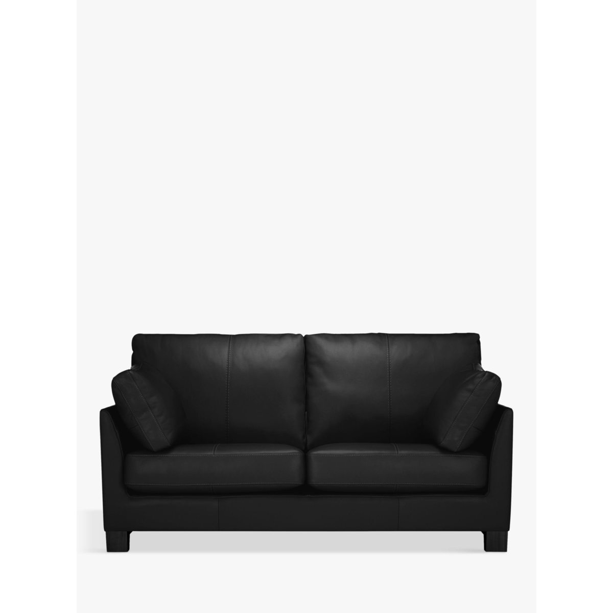 John Lewis & Partners Ikon Medium 2 Seater Leather Sofa, Dark Leg – image 2