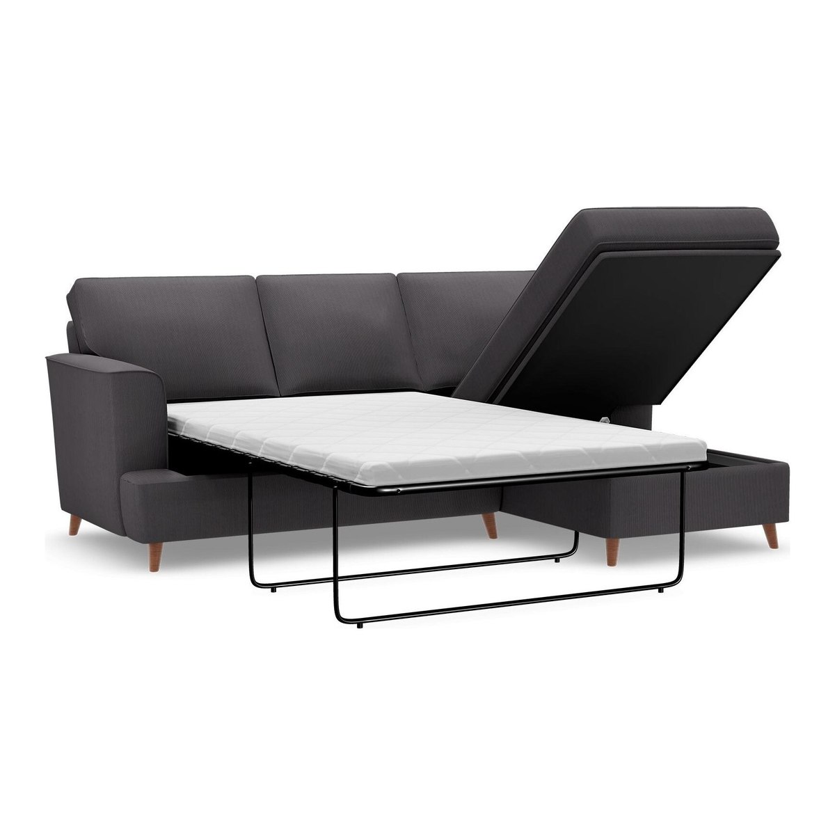 M&S Copenhagen Corner Chaise Storage Sofa Bed (Right-Hand) - RHSSB - Navy, Navy,Ochre,Terracotta,Light Grey,Grey,Teal,Blush Pink,Natural,Sage – image 1