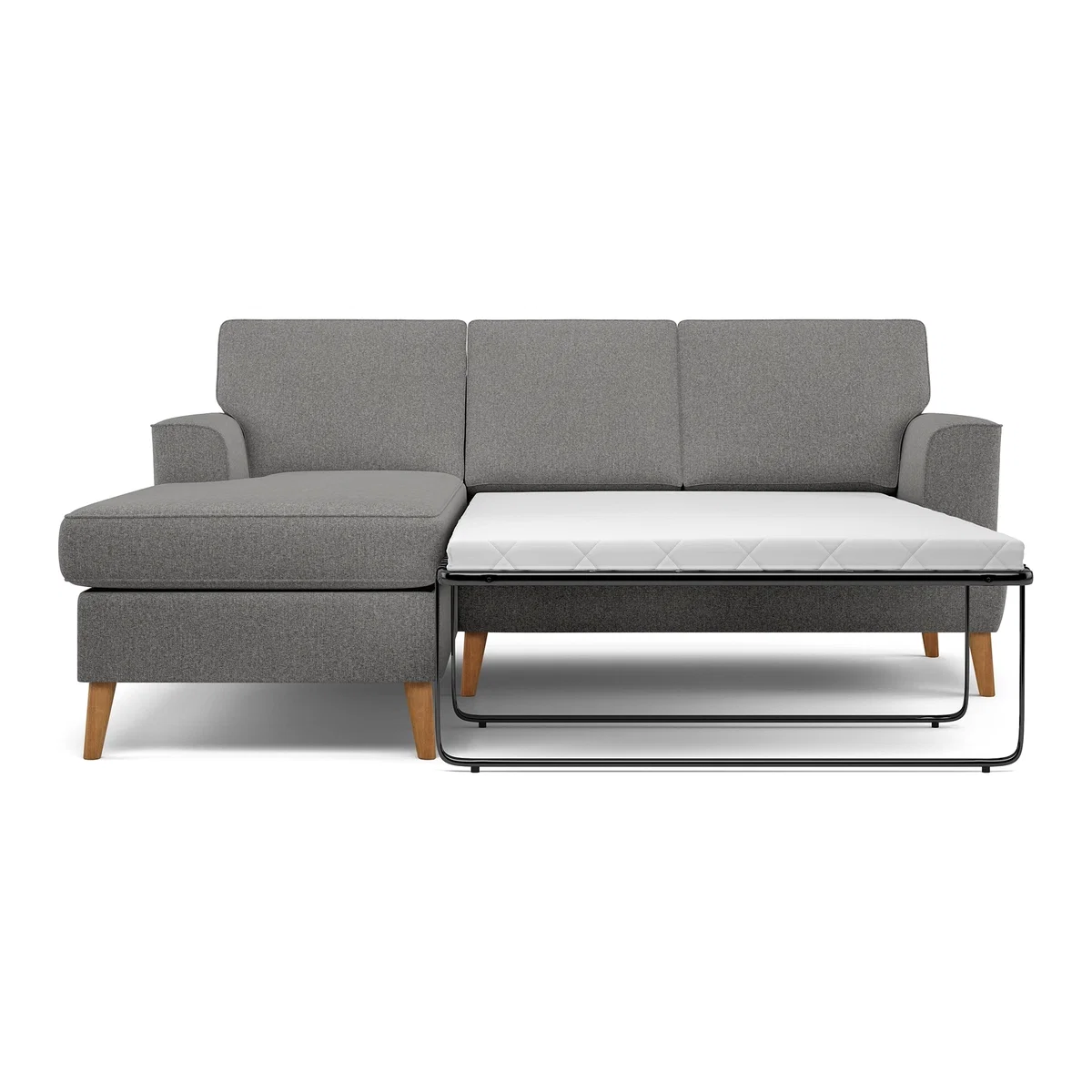 M&S Copenhagen Corner Chaise Storage Sofa Bed (Left-Hand) - LHSSB - Light Grey, Light Grey,Navy,Ochre,Terracotta,Grey,Blush Pink,Teal,Natural,Sage – image 1