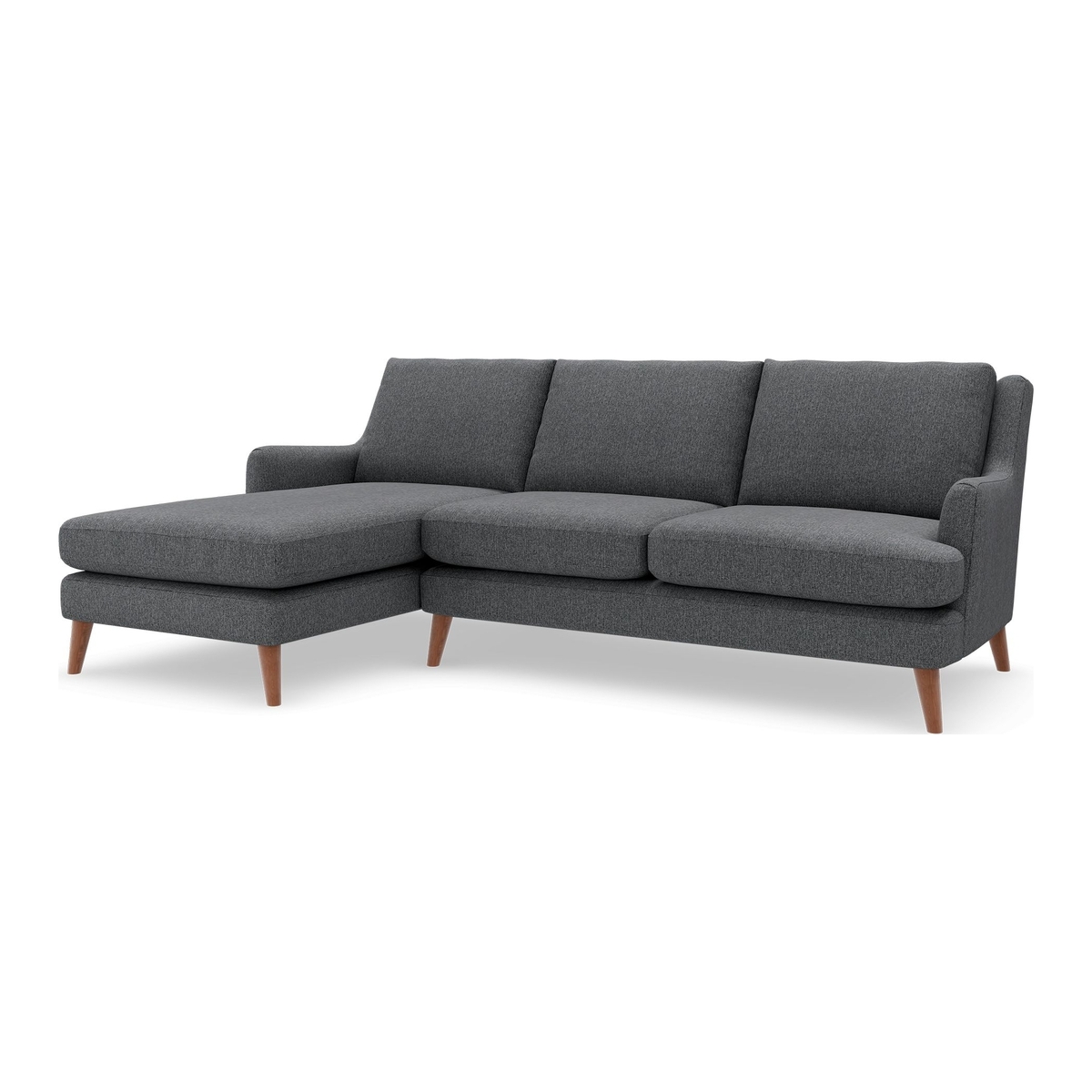 M&S Ashton Corner Chaise Sofa (Left-Hand) - L3STC - Almond, Almond,Silver,Natural,Denim,Charcoal,Blue,Mushroom,Soft Teal,Grey,Navy,Dark Grey,Blush,Duck Egg,Dark Teal,Linen – image 1