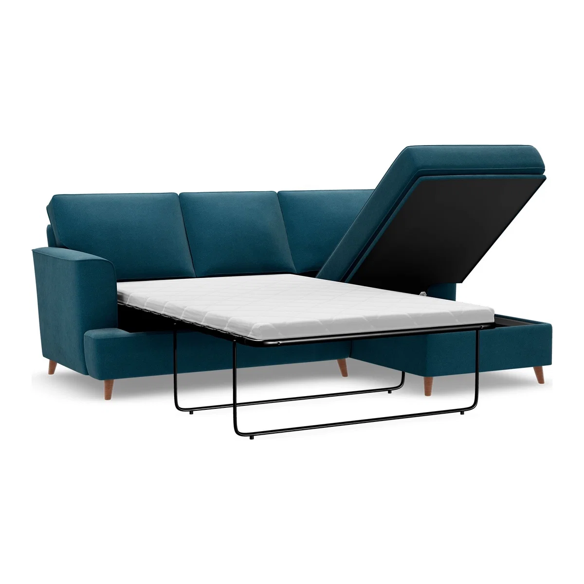 M&S Copenhagen Corner Chaise Storage Sofa Bed (Right-Hand) - RHSSB - Navy, Navy,Ochre,Terracotta,Light Grey,Grey,Teal,Blush Pink,Natural,Sage – image 1