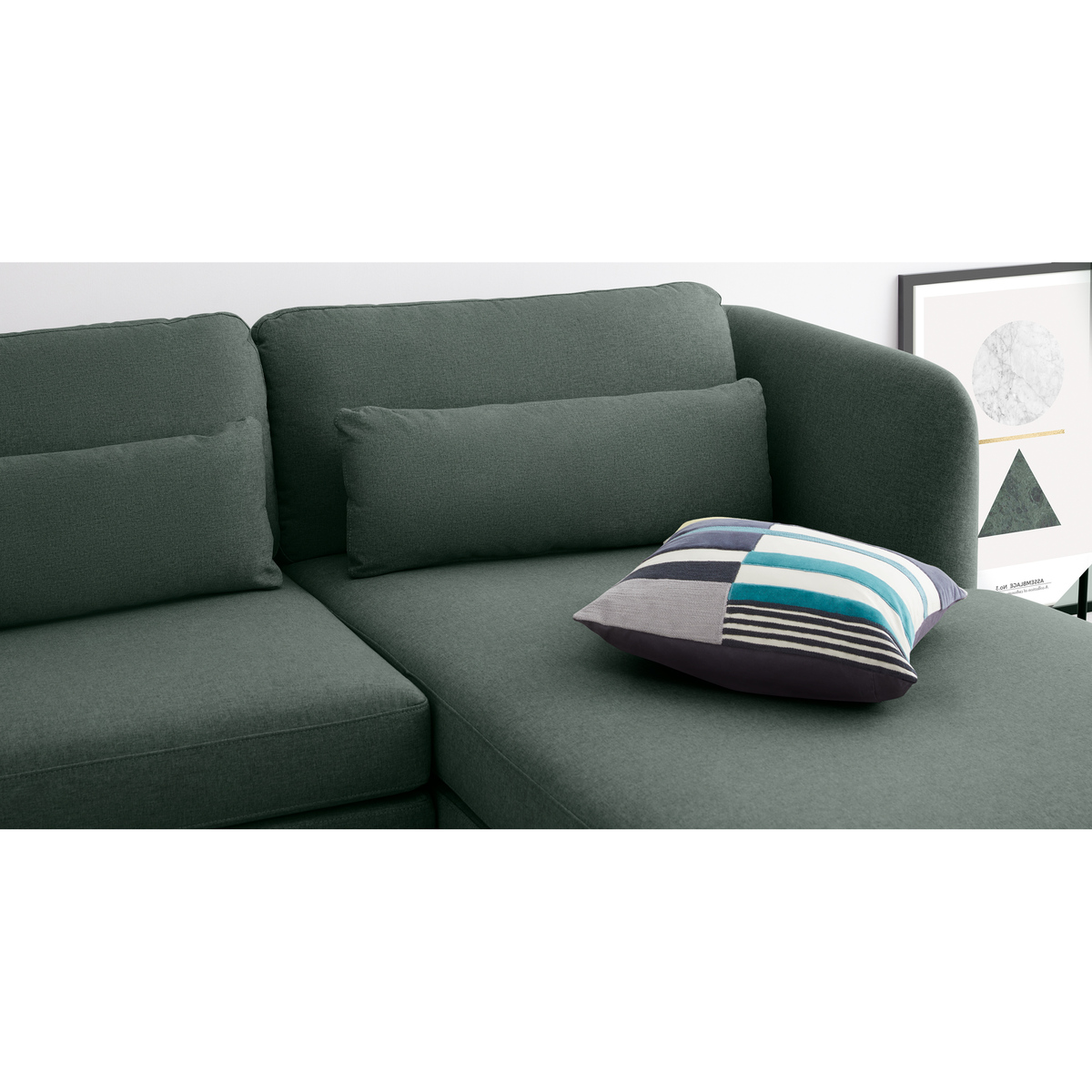 Herman Right Hand Facing Chaise End Corner Sofa, Woodland Green – image 5