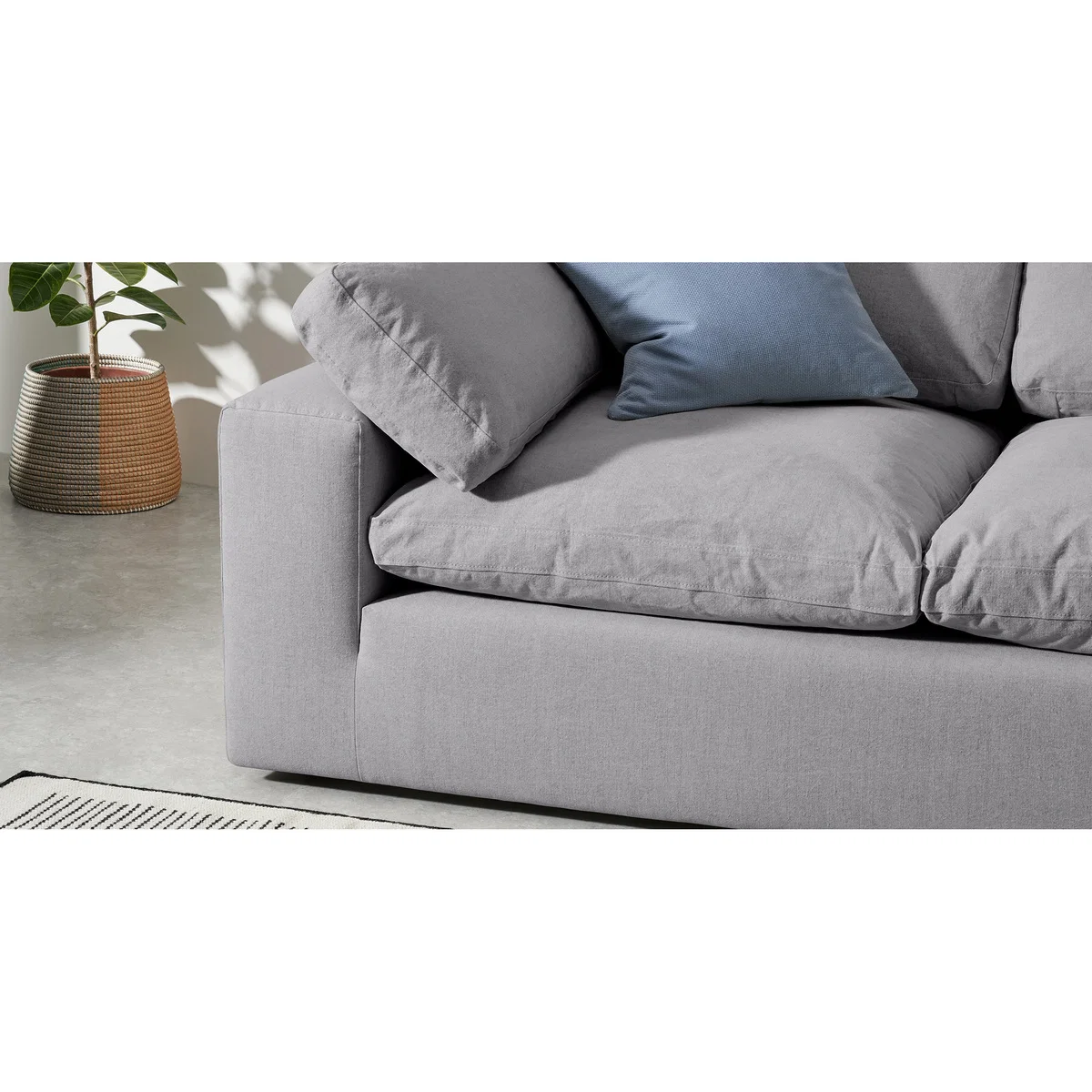 Samona 2.5 Seater Sofa, Mineral Cotton & Linen Mix – image 6
