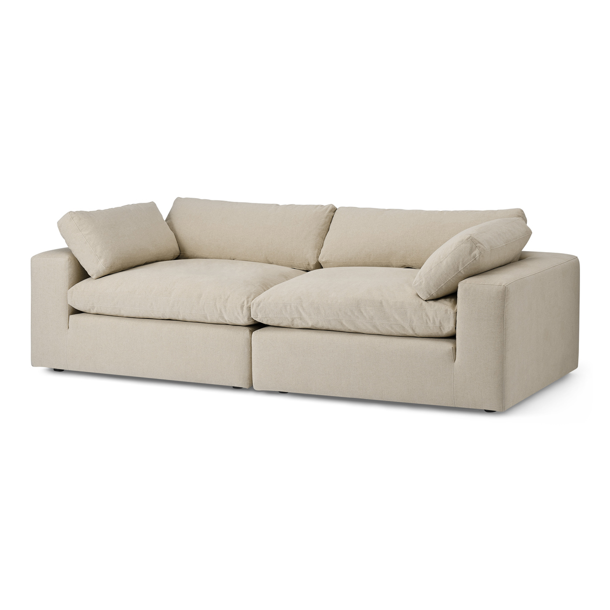 Samona 3 Seater Sofa, Natural Cotton & Linen Mix – image 2