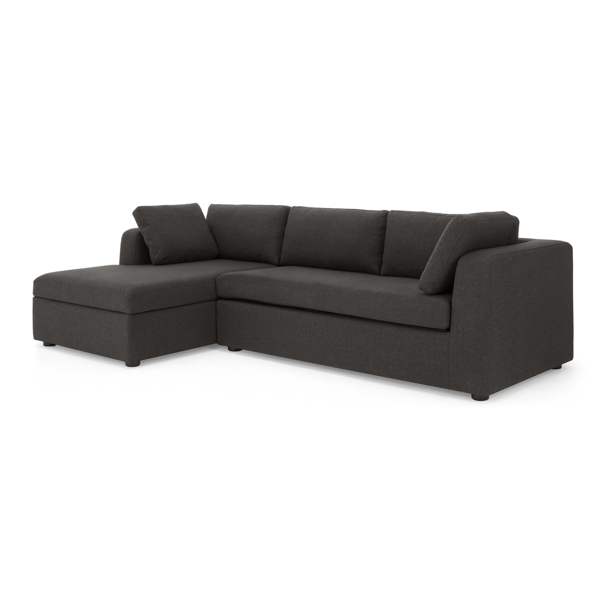 Mogen Left Hand Facing ChaIse End Sofa Bed with Storage, Oyster Grey – image 2