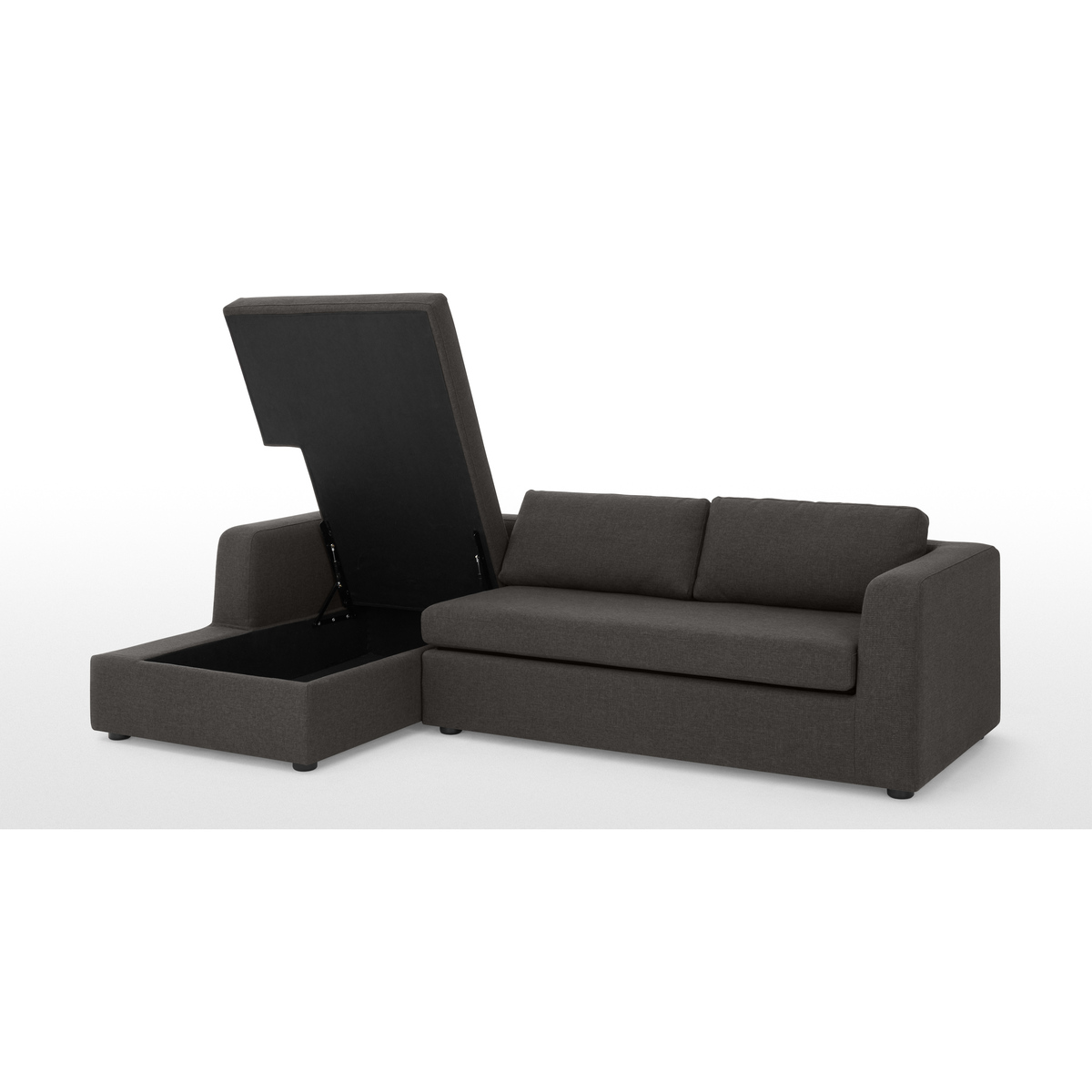 Mogen Left Hand Facing ChaIse End Sofa Bed with Storage, Oyster Grey – image 7