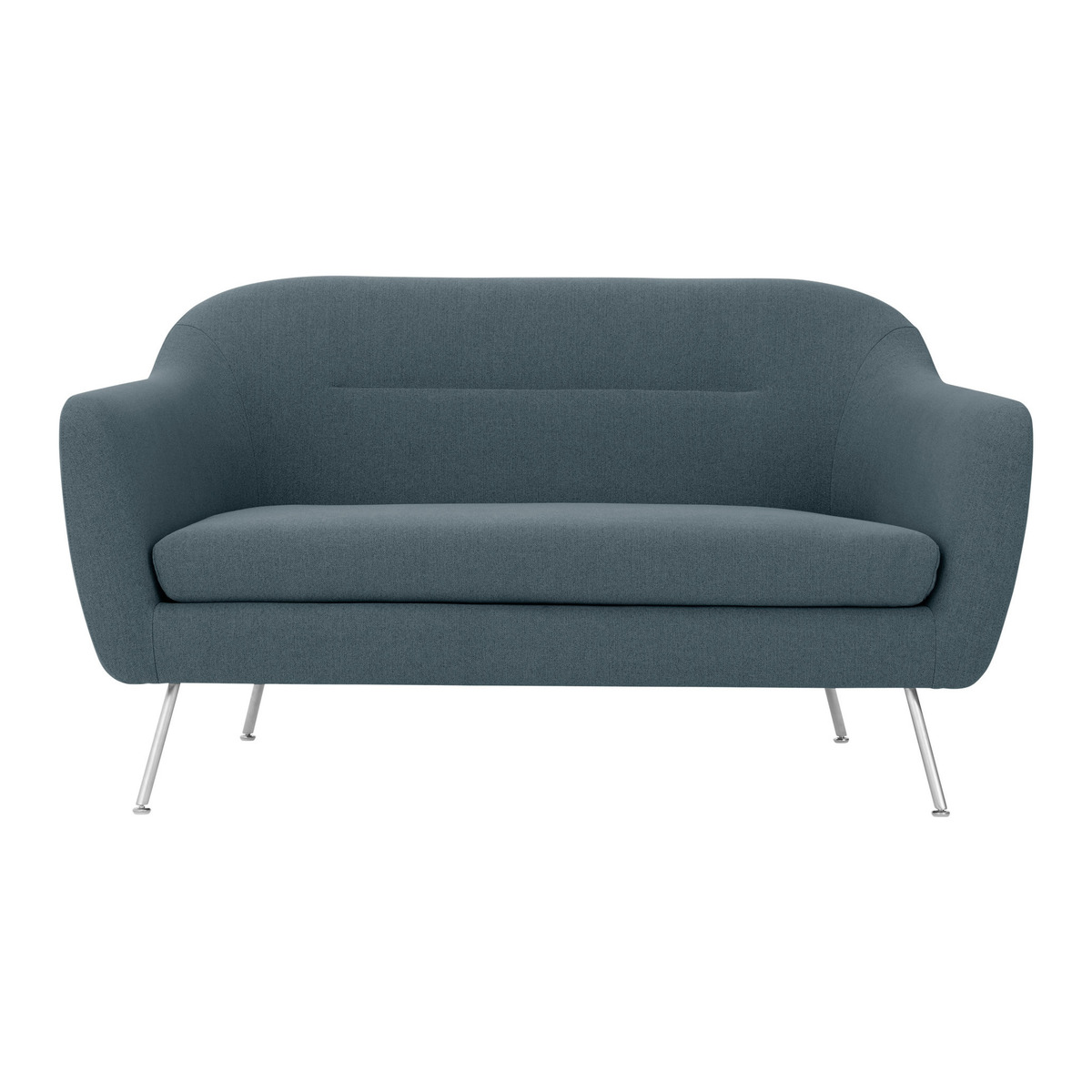 Reece 2 Seater Sofa, Mina Earl Blue with Metal Legs – image 2