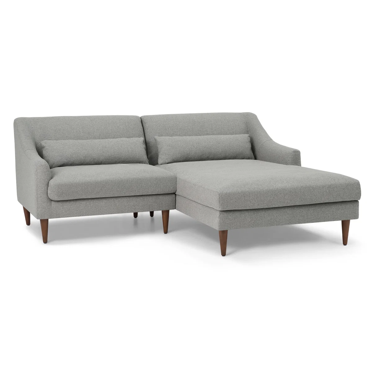Herton Right Hand Facing Small Chaise End Sofa, Mountain Grey – image 2
