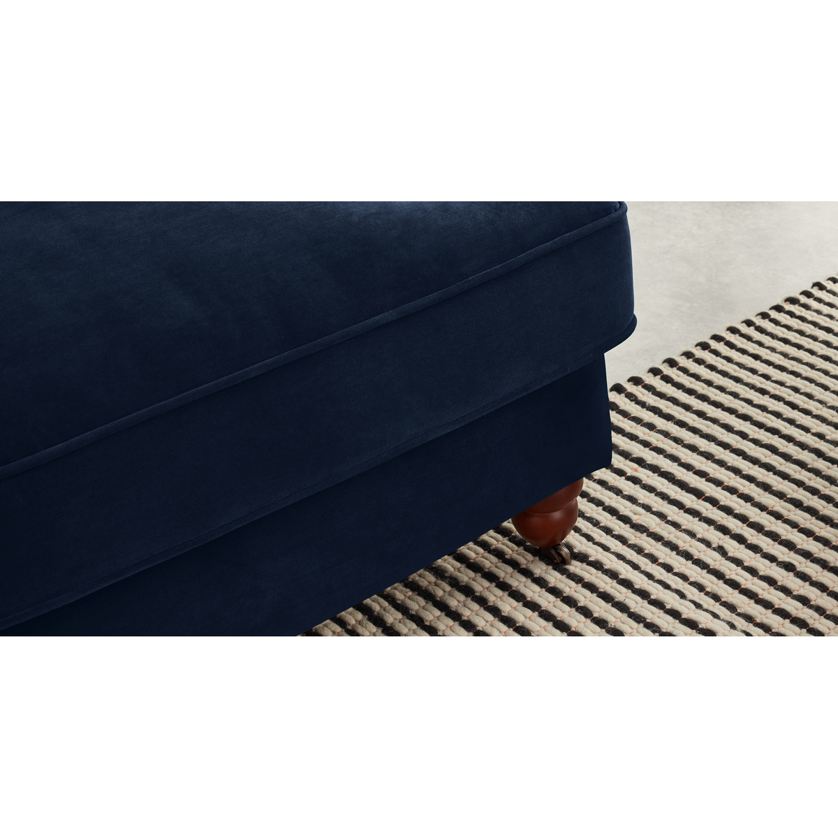 Orson 2 Seater Sofa,  Ink Blue Velvet – image 6
