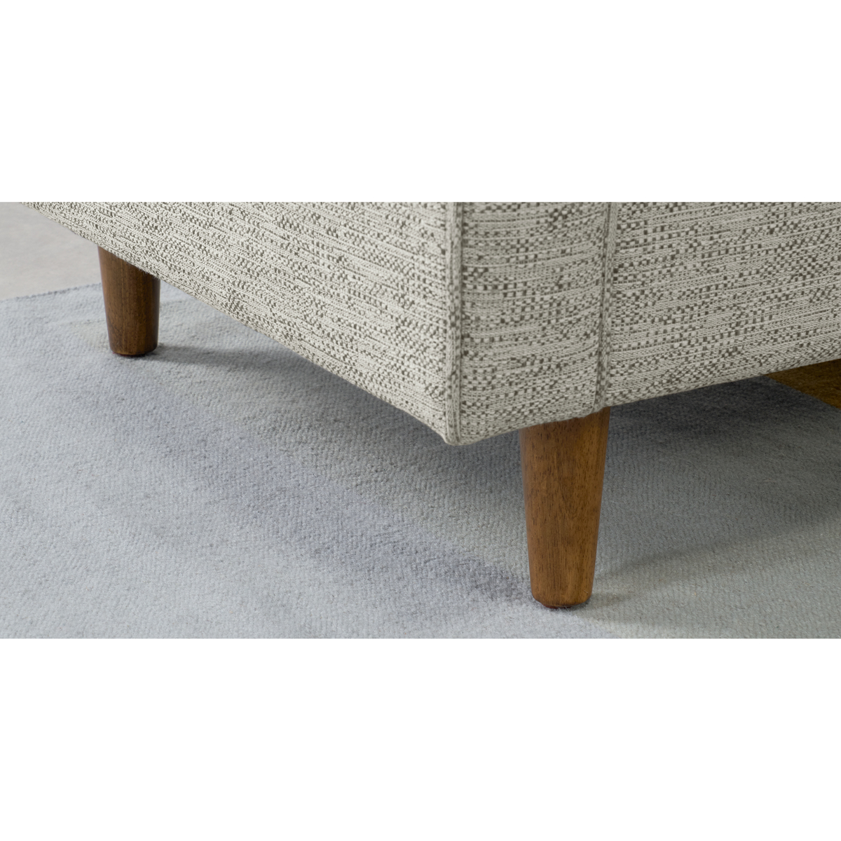 Dallas Corner Sofa, Grey Basketweave – image 3