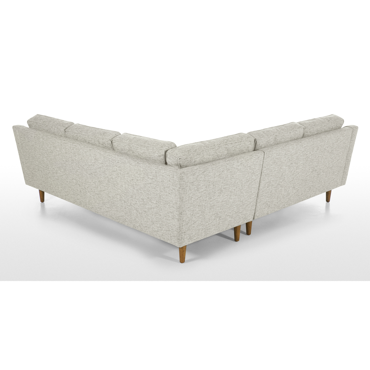 Dallas Corner Sofa, Grey Basketweave – image 4