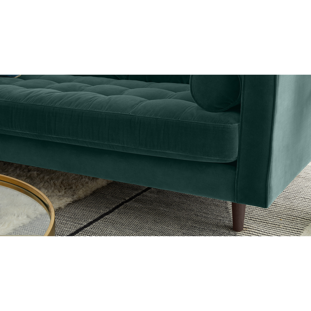 Scott Corner Sofa, Petrol Cotton Velvet – image 4