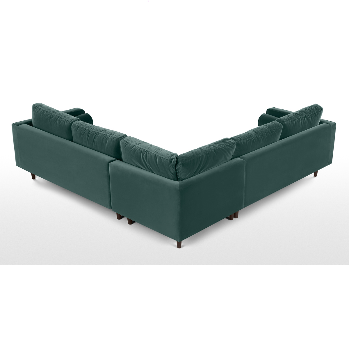 Scott Corner Sofa, Petrol Cotton Velvet – image 5