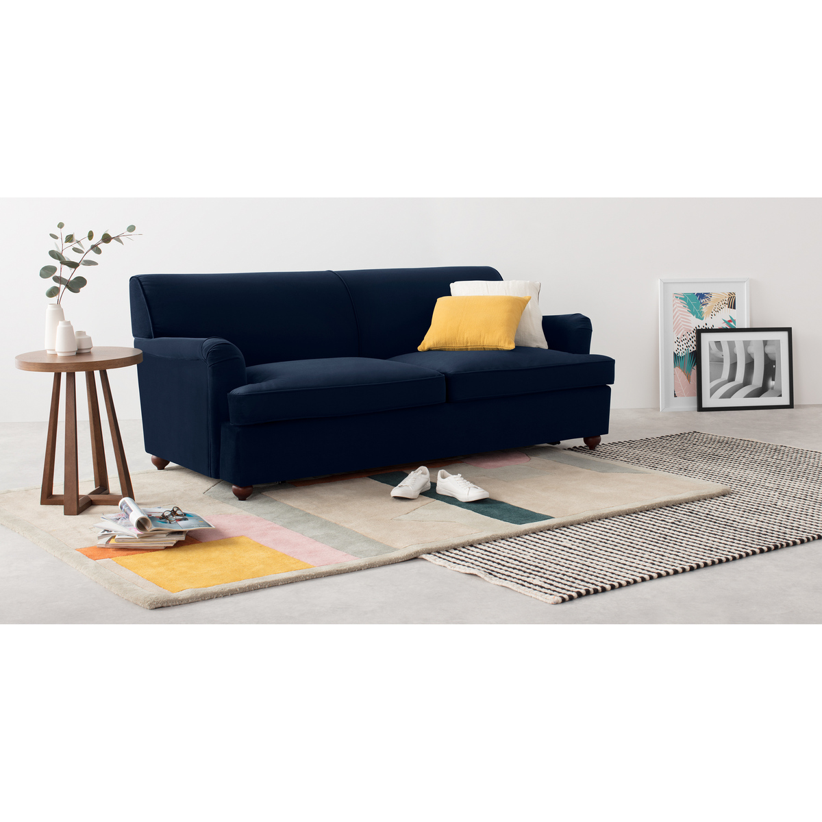 Orson Sofa Bed, Ink Blue Velvet – image 3