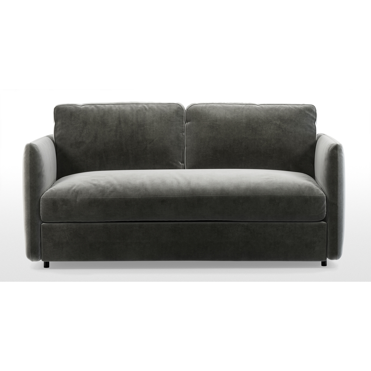 Custom MADE Fletcher 3 Seater Sofabed with Memory Foam Mattress, Steel Grey Velvet – image 3