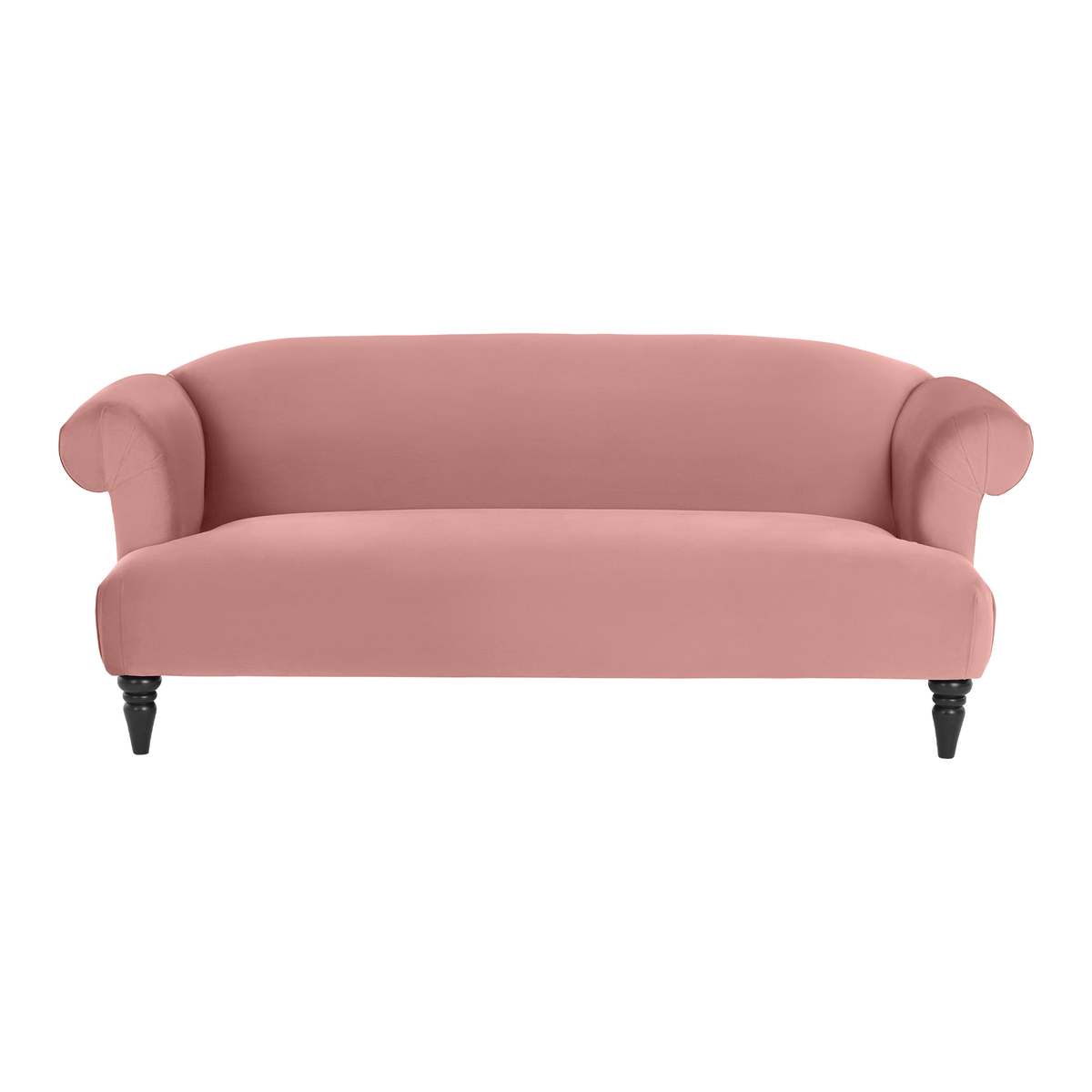 Claudia 3 Seater Sofa, Old Rose Velvet – image 1
