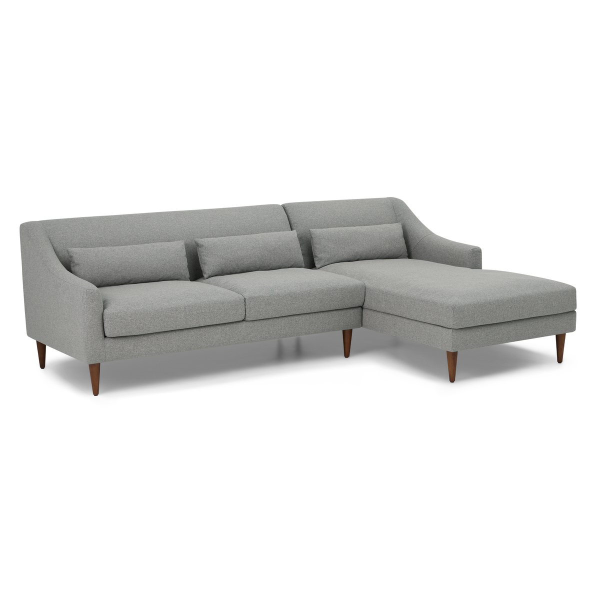 Herton Right Hand Facing Chaise End Sofa, Mountain Grey – image 2