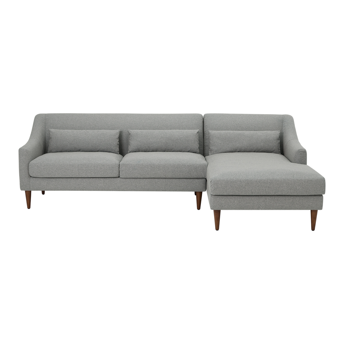 Herton Right Hand Facing Chaise End Sofa, Mountain Grey – image 1