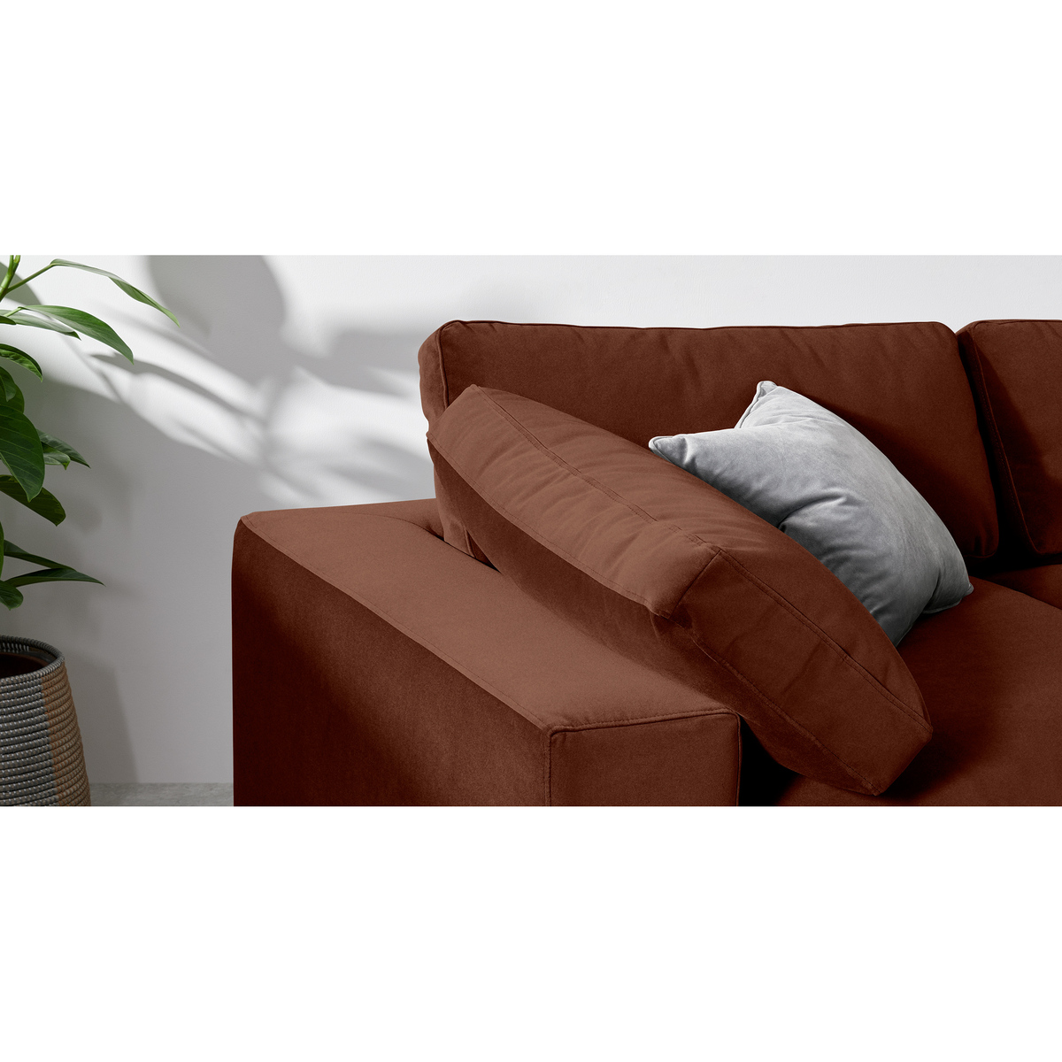Samona 3 Seater Sofa, Amber Velvet – image 4