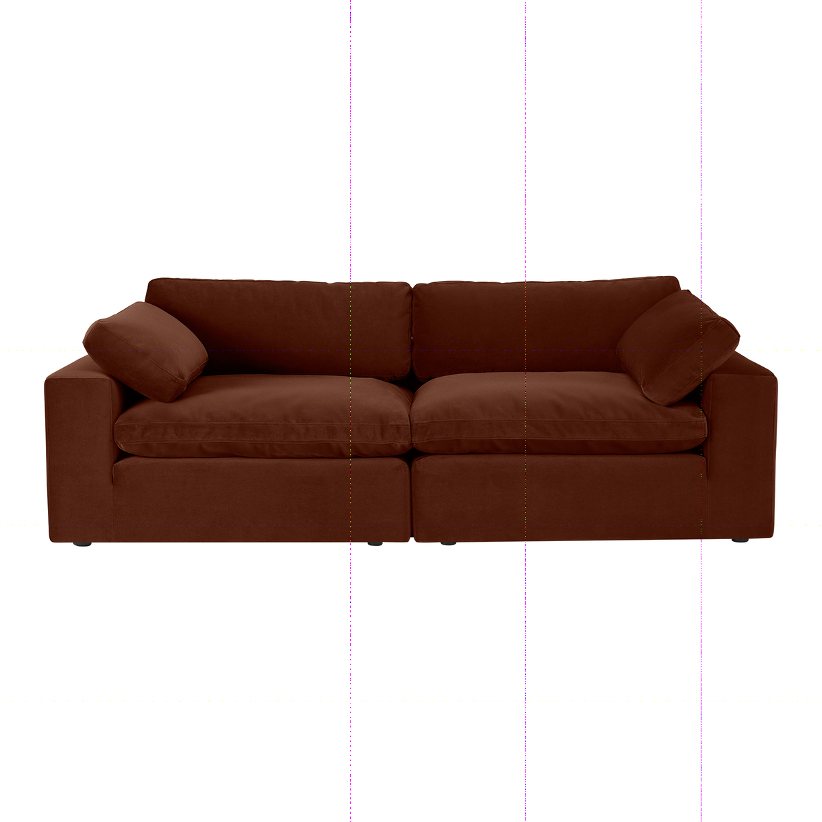 Samona 3 Seater Sofa, Amber Velvet – image 1