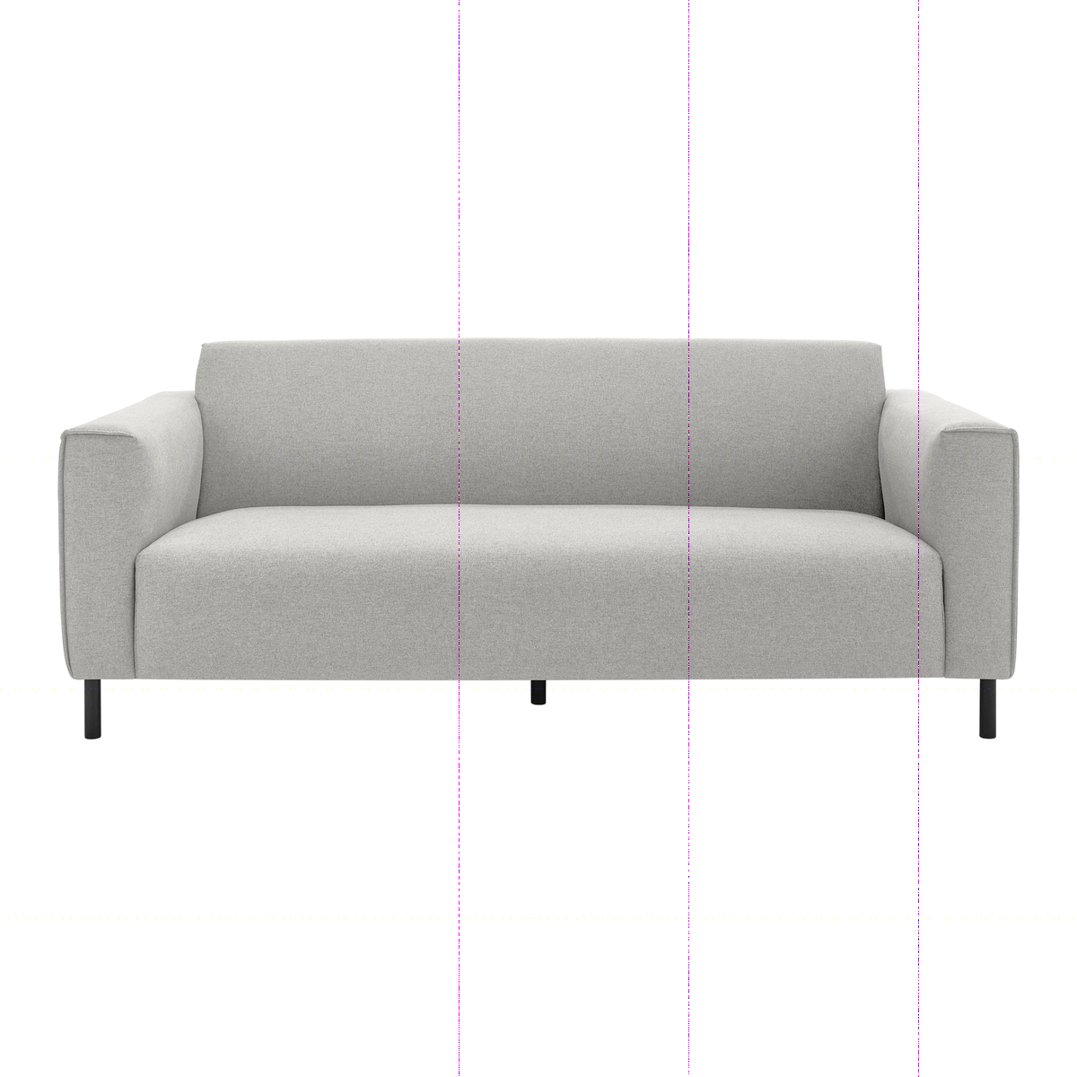 Herron 3 Seater Sofa, Hail Grey – image 1