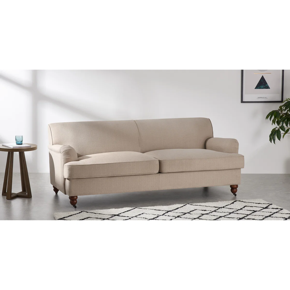 Orson 3 Seater Sofa, Natural Weave – image 3