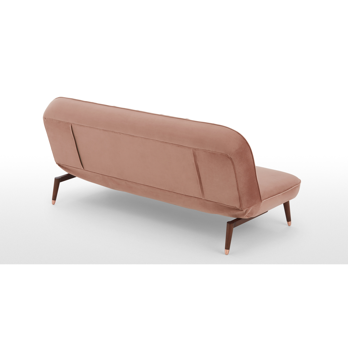 Margot Click Clack Sofa Bed, Blush Pink Velvet – image 3