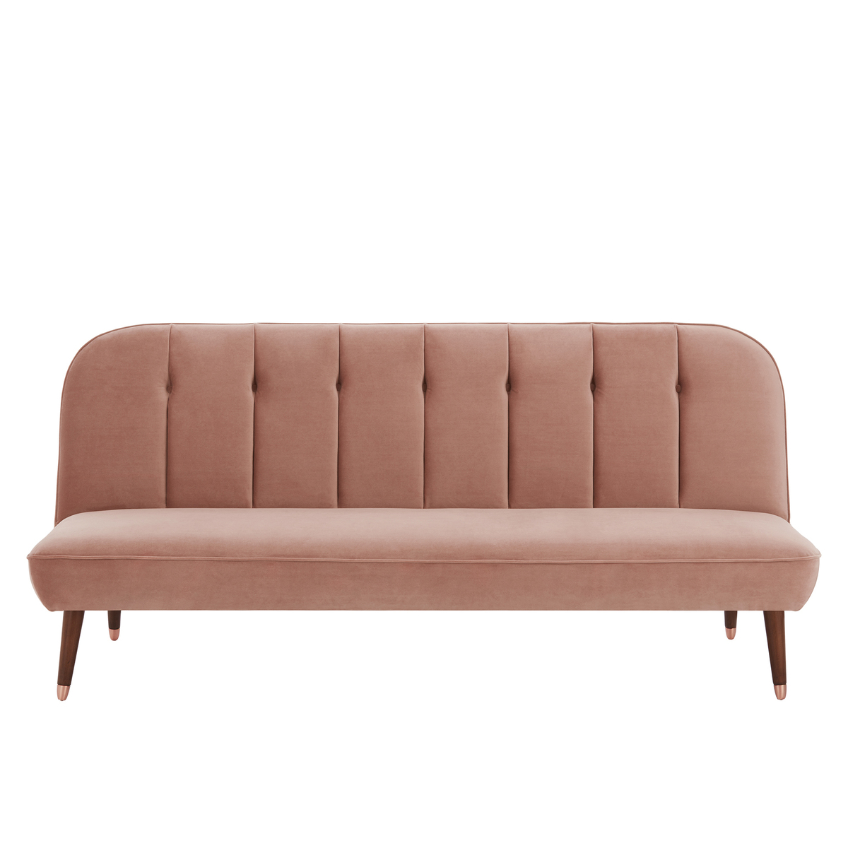 Margot Click Clack Sofa Bed, Blush Pink Velvet – image 9