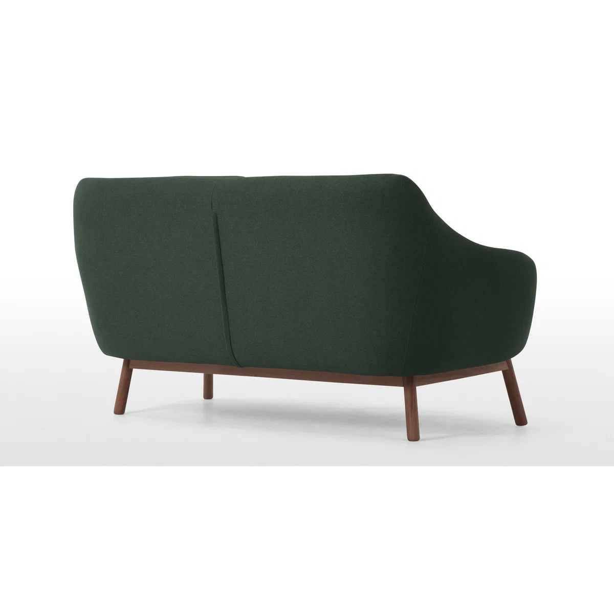 Oslo 2 Seater sofa, Woodland Green with Dark Stained Legs – image 5