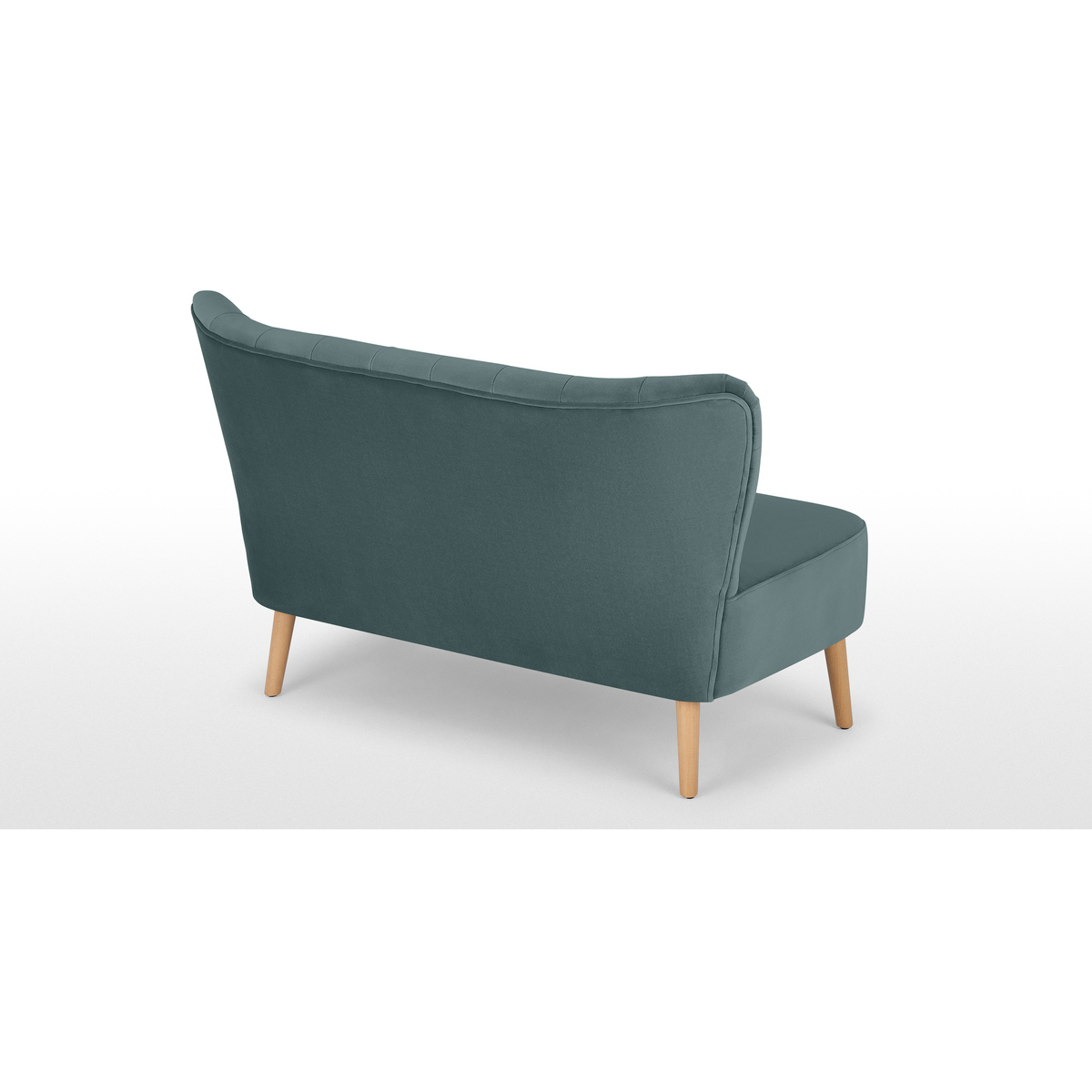Charley 2 Seater Sofa, Marine Green Velvet, Natural Leg – image 5