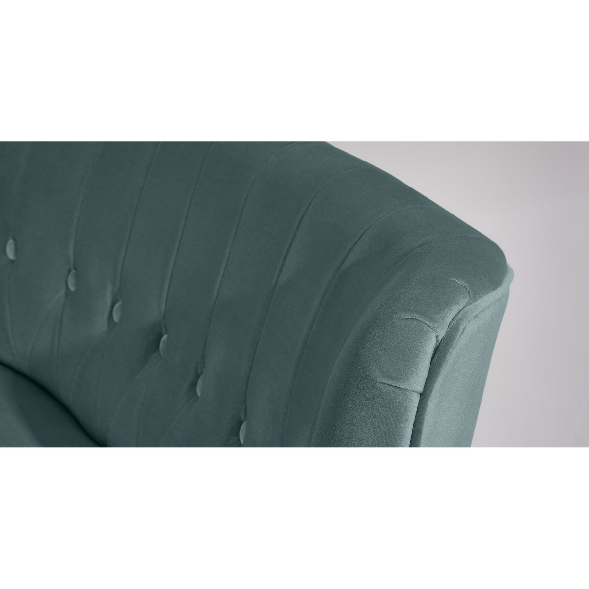 Charley 2 Seater Sofa, Marine Green Velvet, Natural Leg – image 6