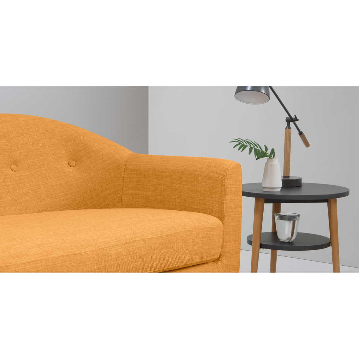 Lottie 2 Seater Sofa, Honey Yellow – image 4