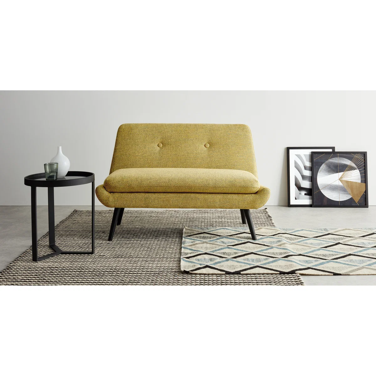 Jonny 2 Seater Sofa, Revival Yellow – image 3