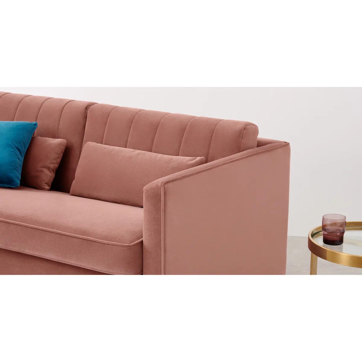 Barrow Sofa Bed, Blush Pink Velvet – image 3