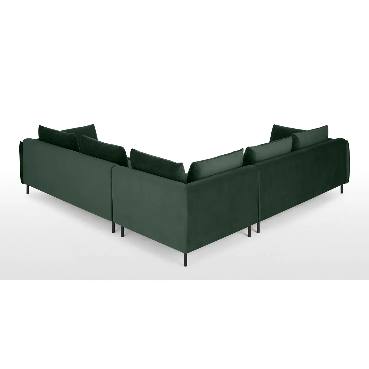 Vento 5 Seater Corner Sofa, Autumn Green Velvet – image 4