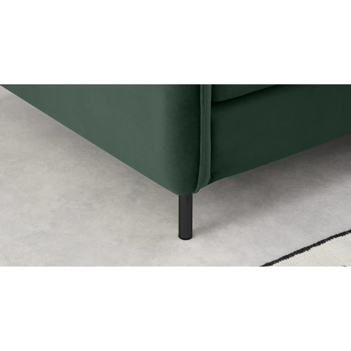 Vento 5 Seater Corner Sofa, Autumn Green Velvet – image 5