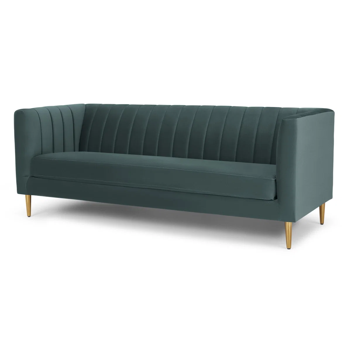 Amicie 3 Seater Sofa, Marine Green Velvet – image 2