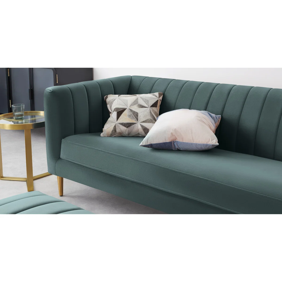 Amicie 3 Seater Sofa, Marine Green Velvet – image 6