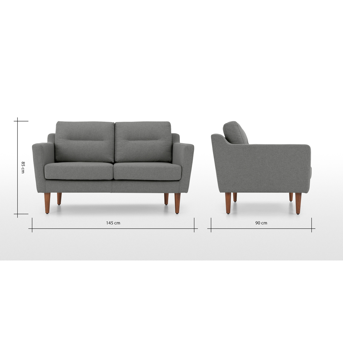 Walker 2 Seater Sofa, Mountain Grey – image 8