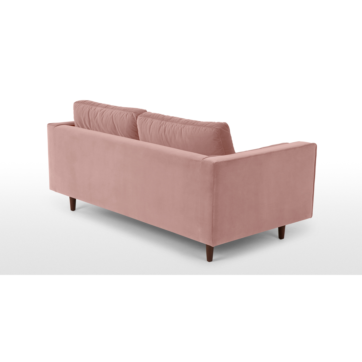 Scott Large 2 Seater Sofa, Blush Pink Cotton Velvet – image 5