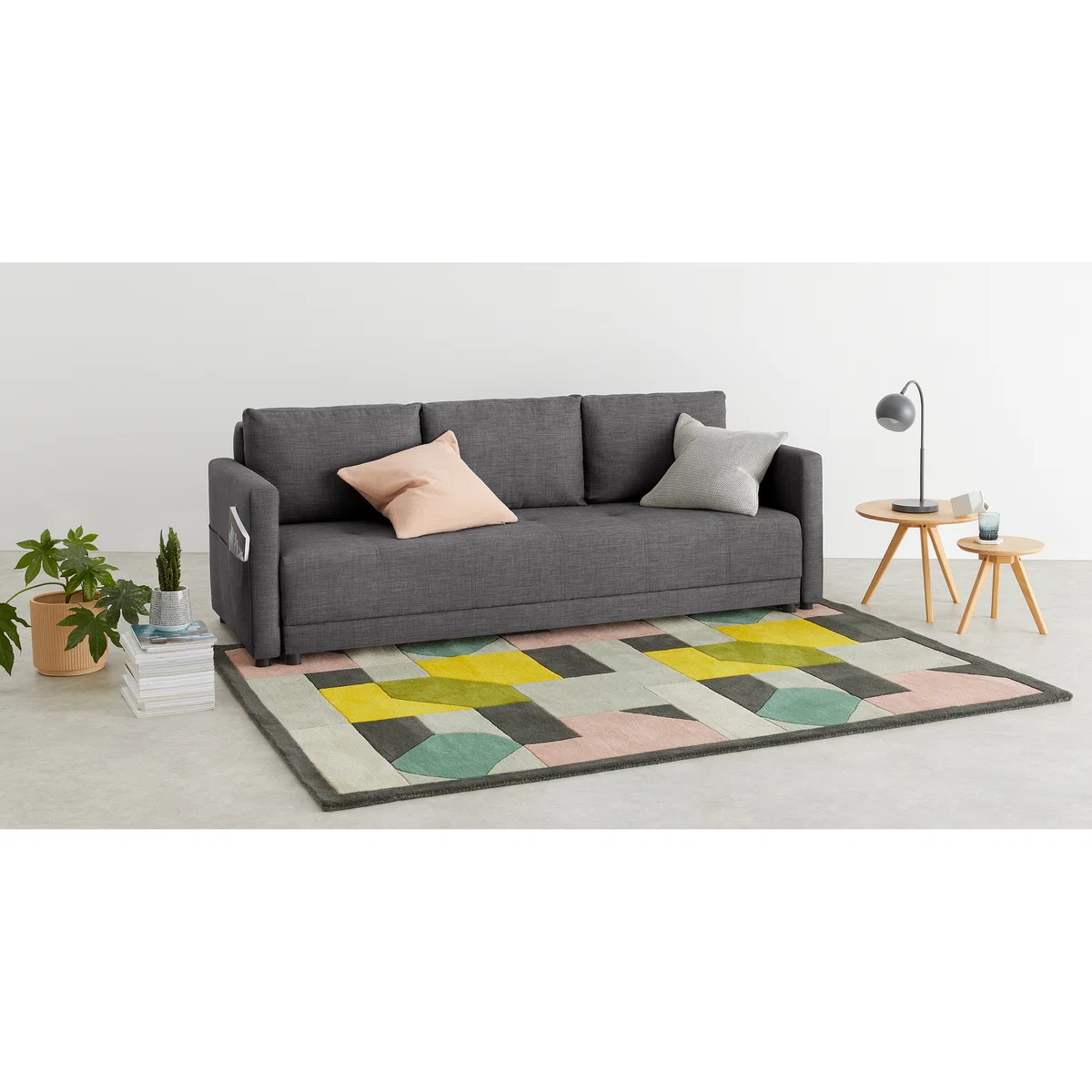 Brock Platform Sofabed, Pewter Grey – image 3