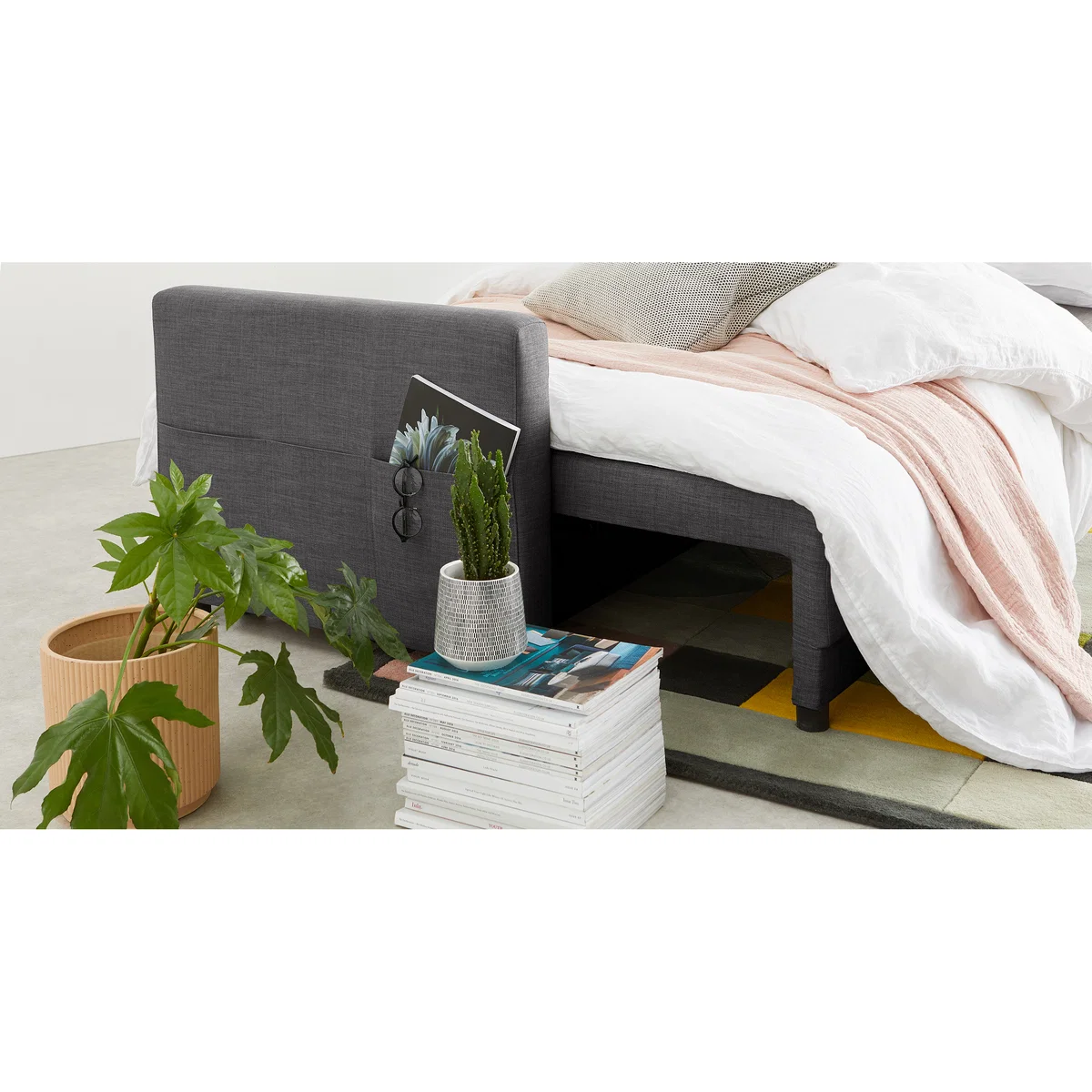 Brock Platform Sofabed, Pewter Grey – image 4