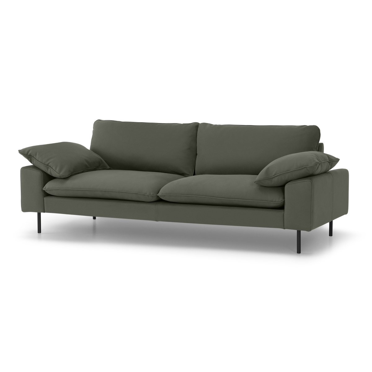 Fallyn 3 Seater Sofa, Nubuck Loden Leather – image 2