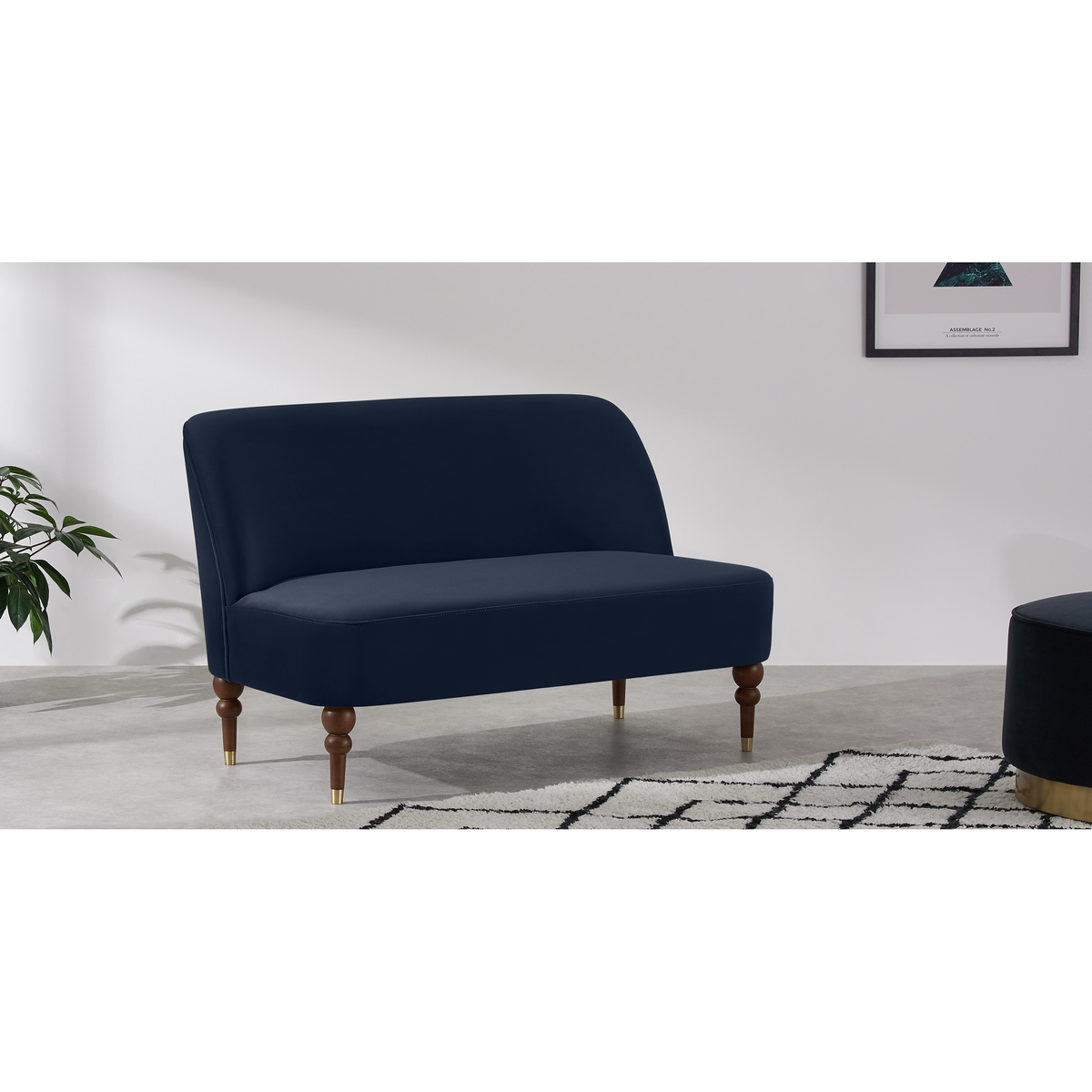 Harpo 2 Seater Sofa, Interstellar Blue – image 3