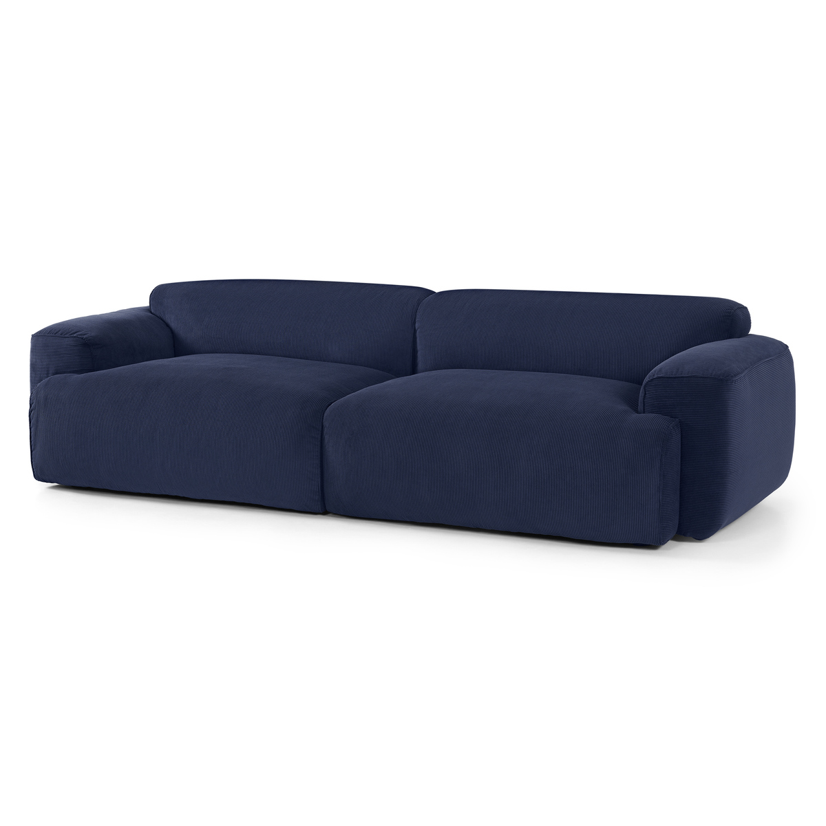 Avalon 3 Seater Sofa, Navy Corduroy Velvet – image 2