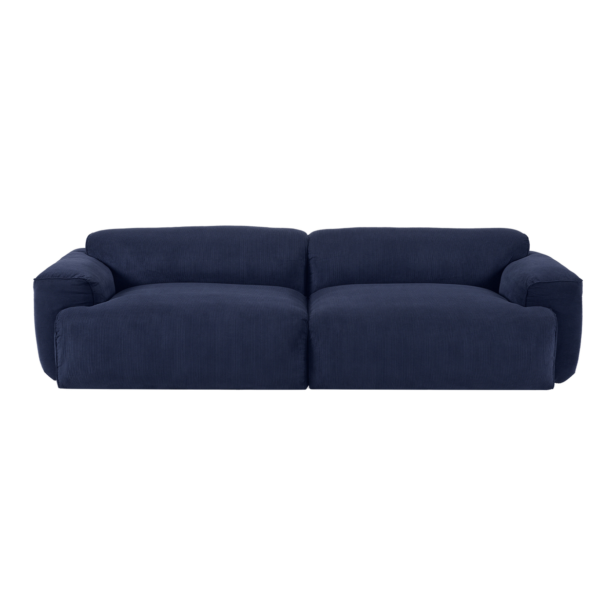 Avalon 3 Seater Sofa, Navy Corduroy Velvet – image 1