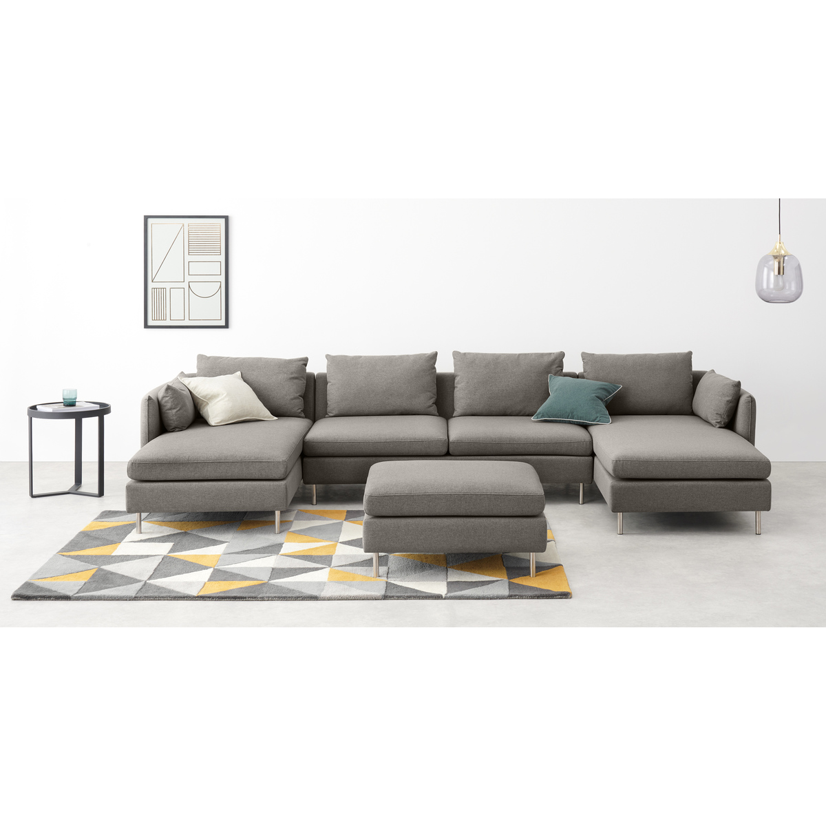 VENTO Horseshoe Corner Sofa, Manhattan Grey – image 7