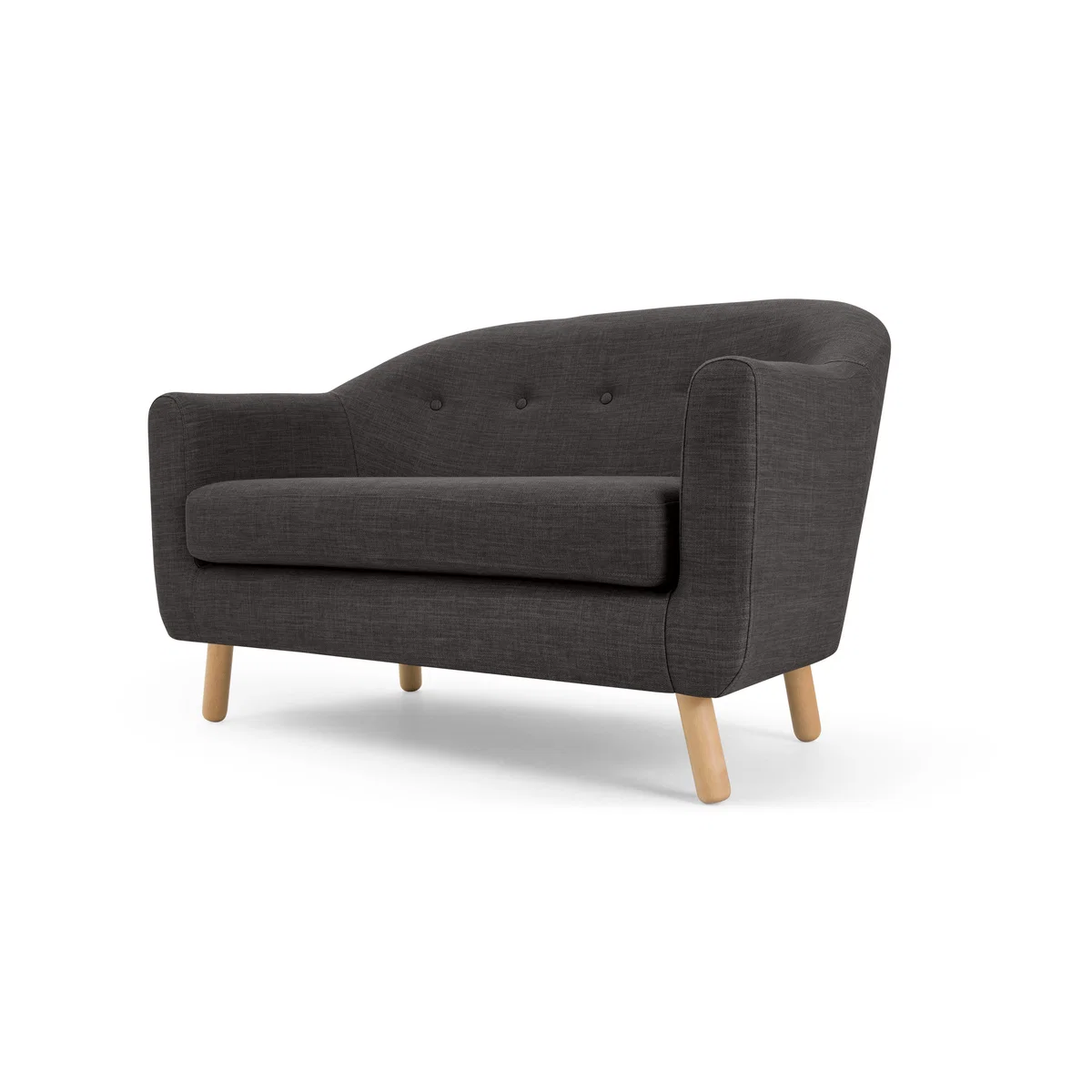 Lottie 2 Seater Sofa, Seal Grey – image 2