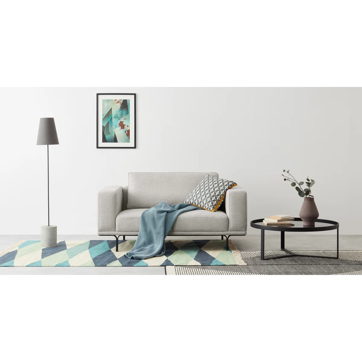 Nocelle 2 Seater Sofa, Chic Grey – image 3