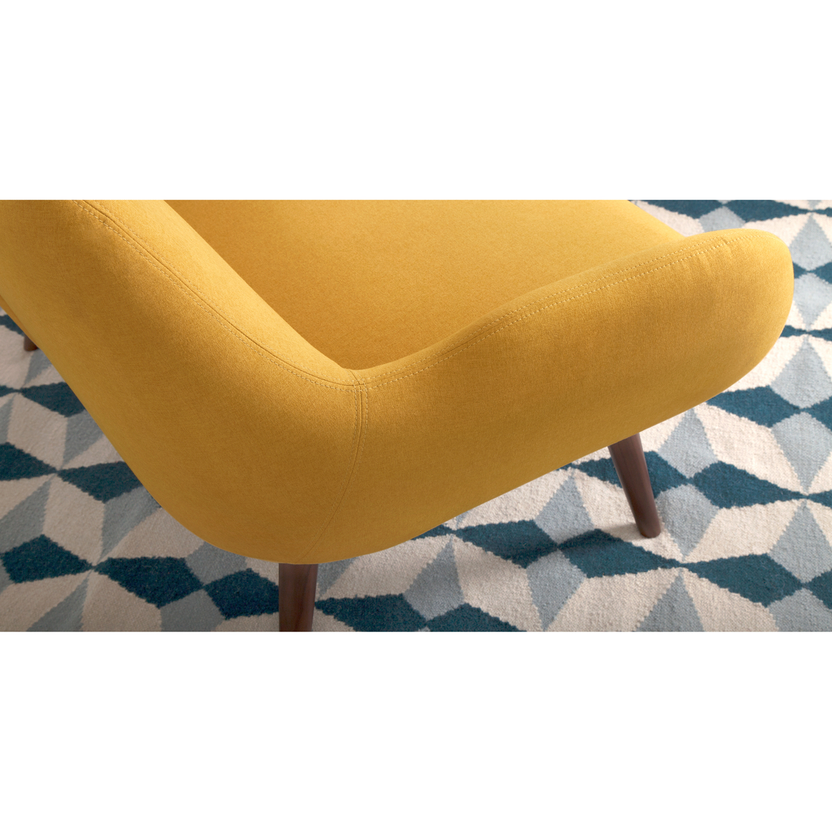 Moby 2 Seater Sofa, Yolk Yellow – image 4